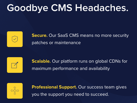 screenshot of Butter CMS
